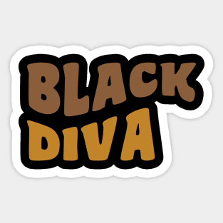 Black Diva Sticker